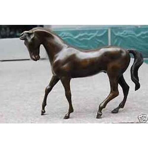 Bi002217 Tibet bronze statue collectable BRONZE CARVEN HORSE STATUE