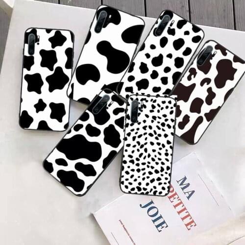 Cow Milk Black White Phone Case Funda For Huawei P9 P10 P20 P30 Lite 2016 2017 2019 plus pro P smart