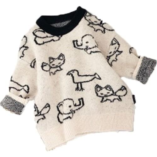 Kids Sweater Baby Cardigan Knitted Sweater Newborn Winter Cotton Children Windbreaker Knitting Clothing Baby girl winter sweater