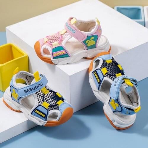 Baby Toddler Sandals 2021 Kids Sandals For Boys Summer New Children Beach Shoes Breathable Mesh Little Girl Shoes 1-5 Years Old