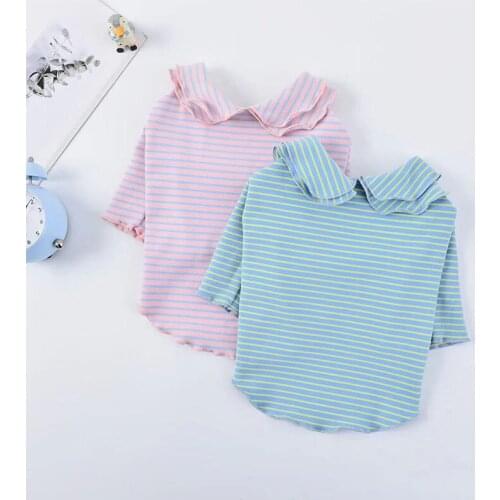 Spring Summer Dog T-shirt PuppyClothes Cat Shirt Chihuahua Yorkshire Pomeranian Shih Tzu Schnauzer Pug French Bulldog Clothing