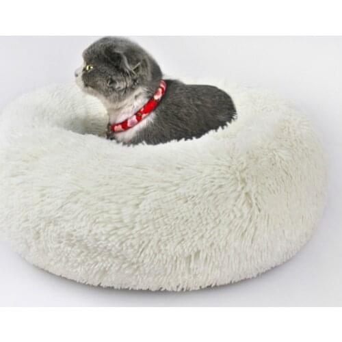 Deep Sleep Kennel Cat Litter Round Plush Autumn Winter Nest Pad Cat Mattress Pet Nest Dog House Bed