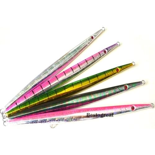 Deep sea Jigging Fishing Metal Jig Spoon Lure Jigbait spoon Treble Hook Spinner baits 150g 200g 300g 400g 500g