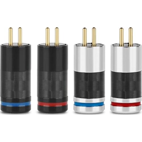 Hifi Headphone Upgrade Plug 0.78-pin DIY Carbon Fiber Plug For JH Audio JH16 JH11 Pro Solder Wire Connector Audio Jack Adapter