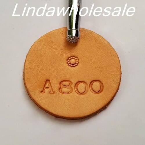 Leather carving printing tool A800,Flower pattern decoration,leather tool