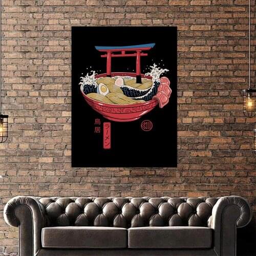 Canvas Painting Home Decoration Japanese Style Ramen Bowl Wall Art Picture Prints Modular Modern No Frame Poster For Living Room