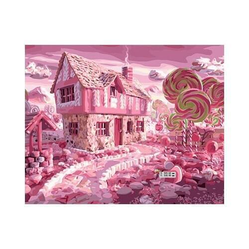 Frameless Wall Art Pictures Painting By Numbers Hand Painted Canvas Painting Decoration Oil Painting Wall Art 40*50cm G417