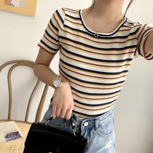 *LDMSL* Women's Knitted T-shirts