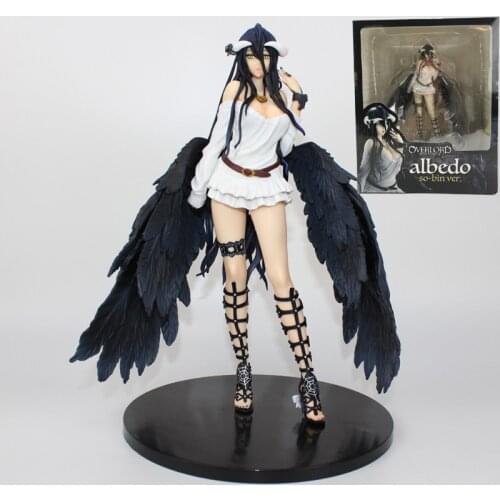 Better Ver. Anime Overlord Albedo Action Figure So-Bin Fantasy Adventure Sexy Excellent Model Toy Statue Collectibles Gift 27cm