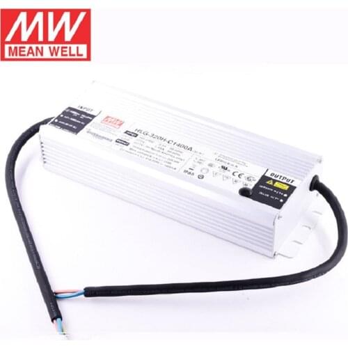 Meanwell HLG-320H-C1400A 320W 1400mA Constant Current LED Driver Switching power supply for 6pcs cree Cob cxb3590 clu048