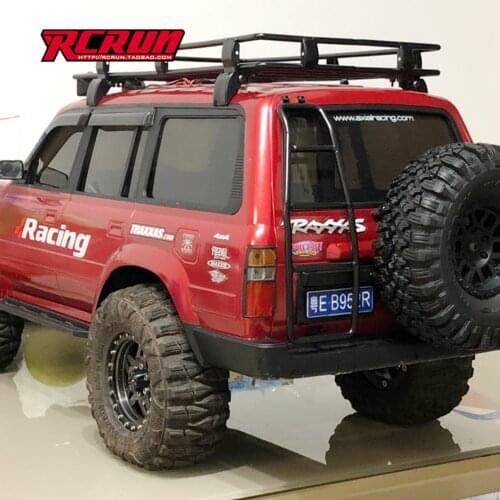 Toy Car 1/10 Rc Parts Car Shell Metal Rear Ladder Rack For Cars Land Cruiser LC80 Body Shell TRX4 SCX10 ii 90046