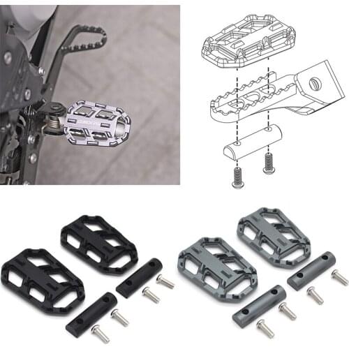 Motorcycle Billet MX Wide Foot Pegs Pedals Rest Footpegs for BMW G310GS G310 GS G 310 GS 2017-2018
