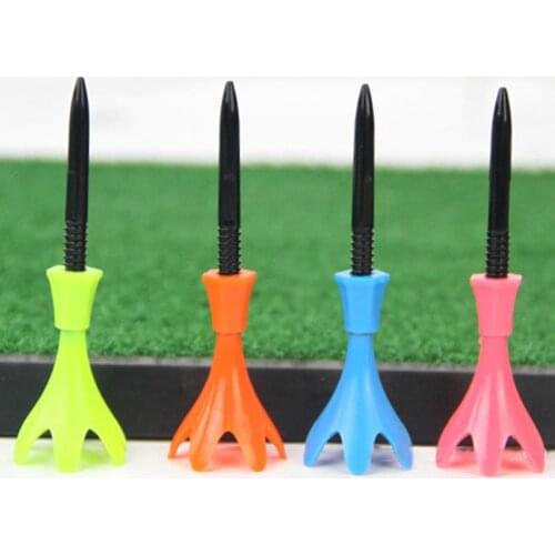 Adjustable Plastic Golf Tee Petal Rotation Ball Spike for Clubs