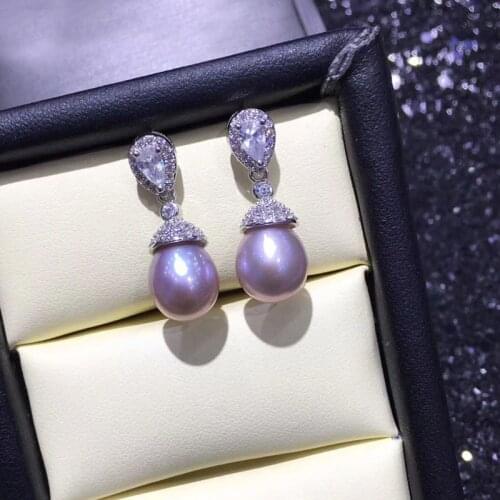 FENASY drop earrings bohemian natural pearl earrings for women 925 sterling silver long earrings exquisite fine jewelry