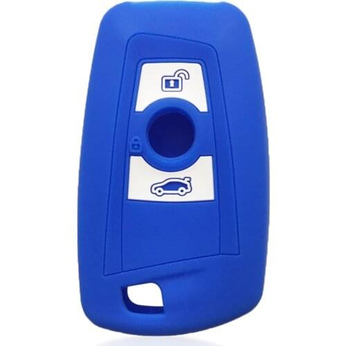 Silicone Car Key Case Cover for BMW X3 F25 F26 X4 3 5 7 Serie 1 F20 F30 F10 F25 F80 CAS4 F 3 5 7 Car Styling Protection Key Skin