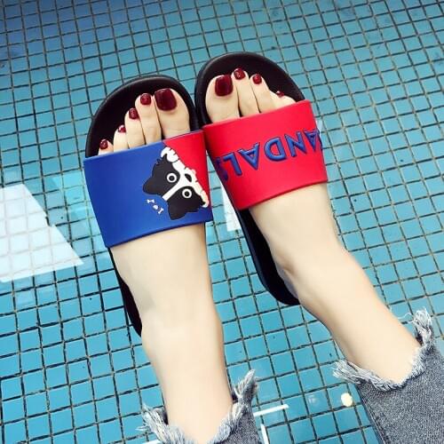 Slipper womens indoor anti-slip bathroom bath home home soft bottom couple outside wearing cool slippers mens thick bottom