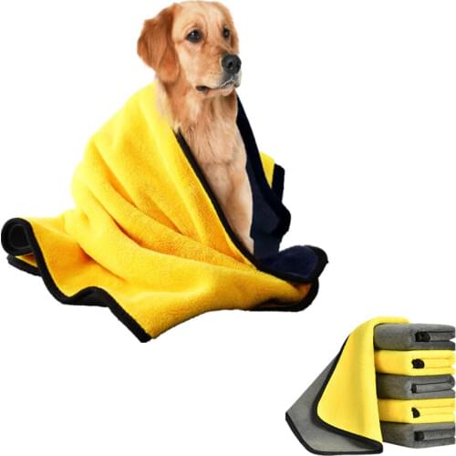 Ultra-Absorbent Pet Bath Towel Absorbent Bath Towel Microfiber Drying Towel for Small Medium Large Dogs Cats Machine Washable