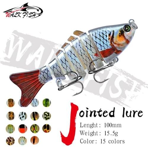 WALK FISH 1PCS 15.5g 19g Jointed Fishing Lure Wobblers Baits Multi-section Hard Bait Artificial Fishing Bait For Carp Fishing