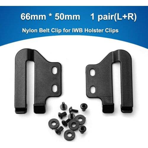 Low Profile IWB Hybrid Holster Universal Pair Universal Clips for belts 1.6 inch