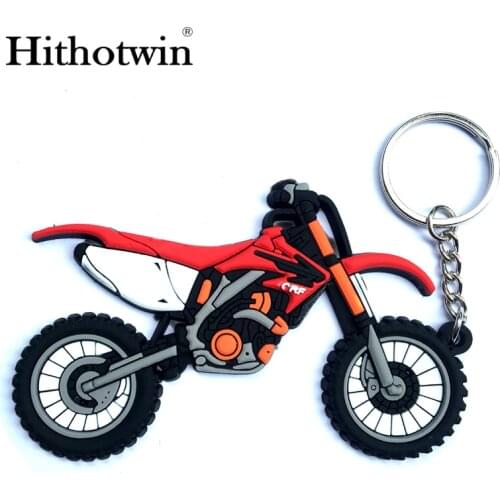 1 piece Motorcycle Key Rings Keyring Keychain Motor Bike Soft Rubber Keychain Key Ring Logo Key Chain Mountain motorcycle model