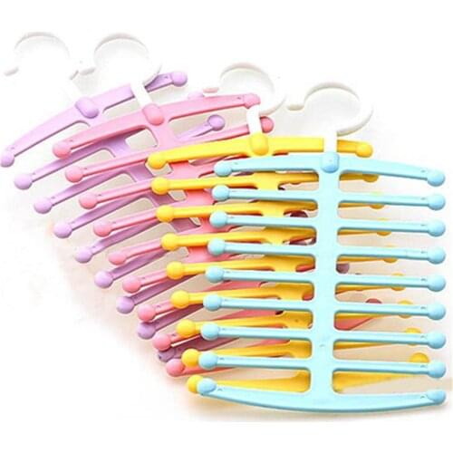 Fishbone Shaped Hanger Necktie Tie Towels Belt Shawl Scarf Rack Space Saving 30.5cm x 16cm 1pc