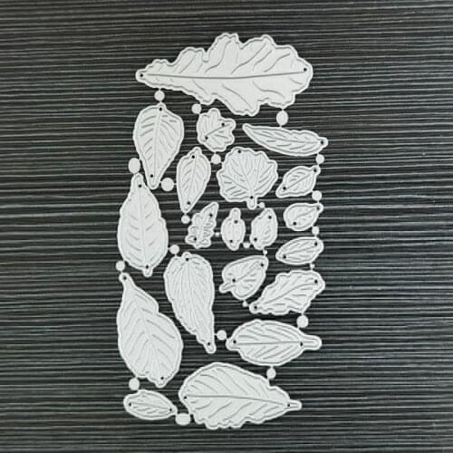 19 Leaves Cutting Dies Metal Stencil Scrapbooking Album Embossing Card Decorative Small Leaf Dies