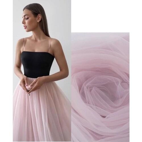 3 yards Light Pink Milan Tulle Fabric, High Density Tulle Fabric, Extra Dense Mesh Fabric