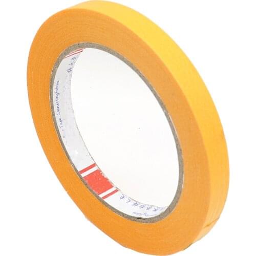 5mm/8mm/10mm/12mm/15mm/18mm 244 yellow textured paper high temperature masking tape 200 Degree For Car Baking paint Protection