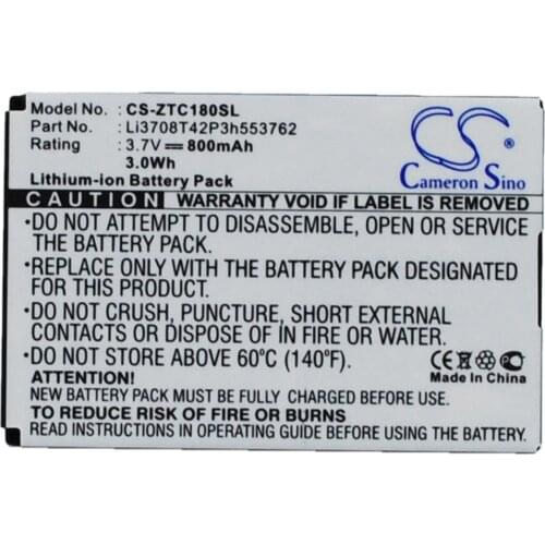 CS 800mAh battery for Telstra C160, C180, C260, H500, K70 Li3708T42P3h553762