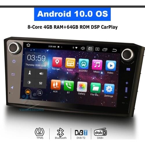 8" Android 10.0 Car Stereo DSP Auto Carplay Autoradio OBD GPS DAB Radio SatNav for TOYOTA AVENSIS T25 Kombi Station Wagon