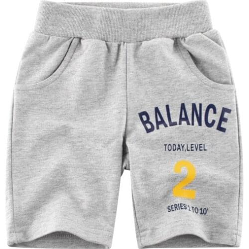 Boy Clothing Pants Trousers Elastic-Waist Baby Kids Beach Children Summer Toddler Letter Print