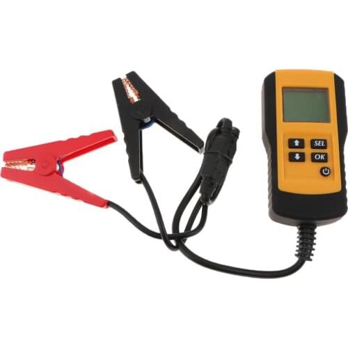 Digital Battery Tester for 12V Automotive Car Battery Load Test and Analyzer with LCD Display and LED Indication