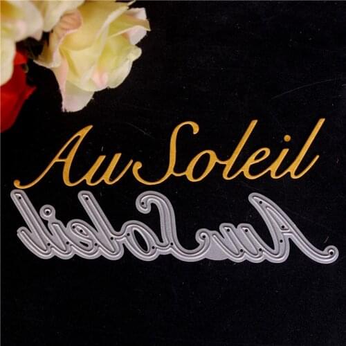 French word Metal Cutting Dies for Diy Scrapbooking Die Cut New Cuts for Paper Card Making Craft Embossing I love you