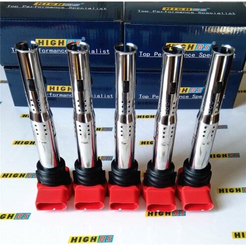 Ignition Coil Pack Coils for Audi Volkswagon 2.5L 3.2L 4.2L A3 A4 A5 RS4 RS5 Q3 Q5 TT L4 L5 V8 Beetle EOS Golf Rabbit 07K905715A