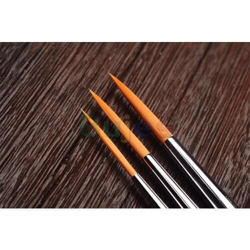 HWAHONG Artist Detail Lettering Paint Brushes Pointed Round Brush 333 Series,Synthetic Fiber,Standard Sizes No. 1, 2, 3