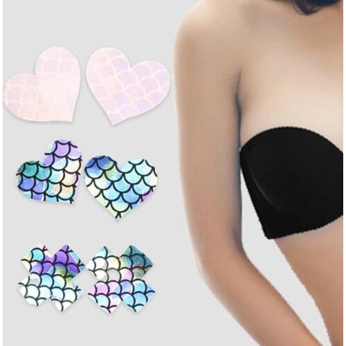 1 Pair Sticky Invisible Nipple Cover Women Adhesive Bra Underwear Removeable Breast Tape Chest Nipple Stickers Swimsuit Bikinis