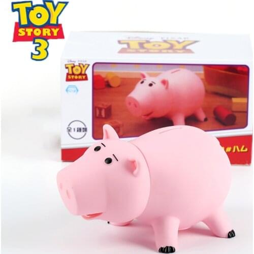 Disney Toy Story Hamm The Piggy Bank Pink Pig Coin Box Pvc Action Figure Collectible Q Version Model Doll Toys For Childrens