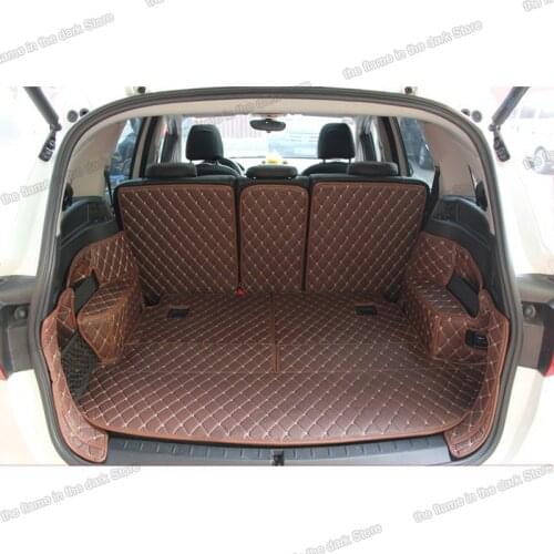 Leather Car Trunk Mat Cargo Liner for bmw 218 216 220 2014 2015 2016 2017 2018 2019 2020 2021 grand tourer F46 7 seats
