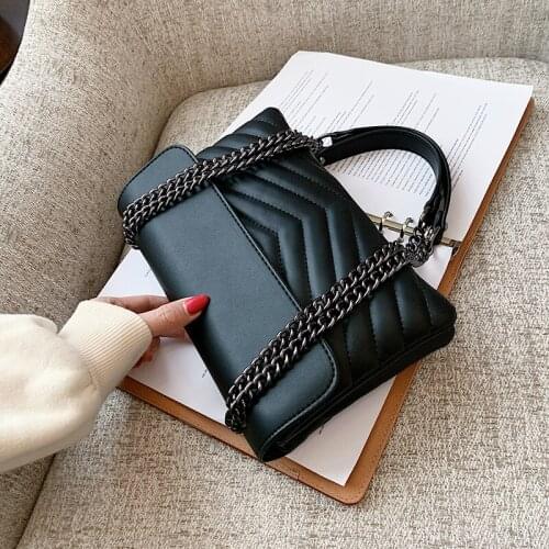 Small PU Leather Crossbody Bags for Women Shoulder Bag Simple Female Branded Trend Lux Black Handbags and Purses Beautiful