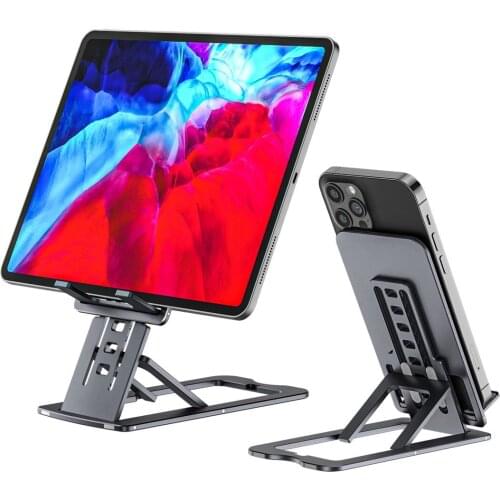 Metal Folding Desk Phone Stand Holder For iPhone Universal Portable Foldable Tablet Desktop Table Stand Soporte Movil Support