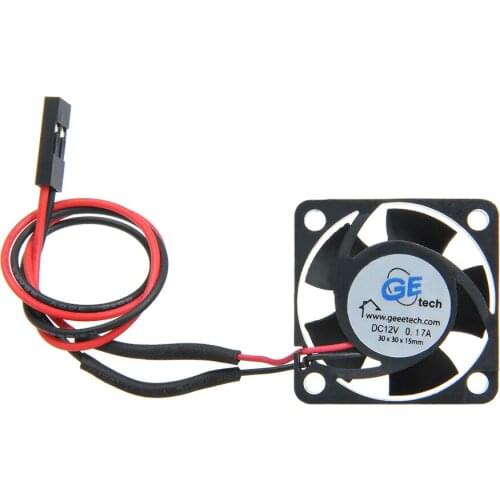 Geeetech RepRap Mini Cooler fan 12V DC for 3D Printer Stepper Motor Pololu A4988 Cooling with 2pin Cabe