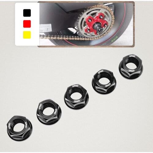 Motorcycle Rear Sprocket Nuts M10*1.0 For Ducati Hypermotard 821 939 Hypermotard 950 Hyperstrada 821 Hyperstrada 939
