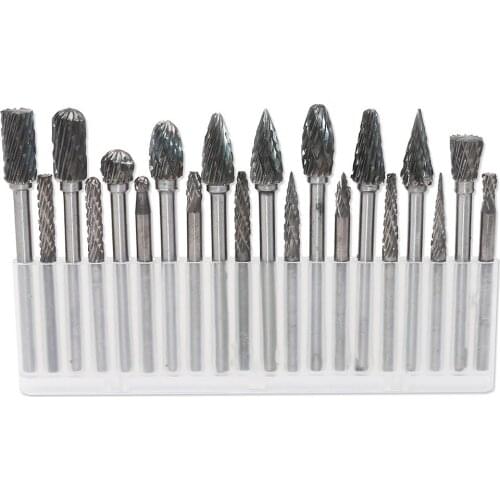 20PCS Rotary File Set Tungsten Steel Carving Drill Hard Alloy Repairing and Maintenance Tool