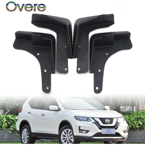 Overe Car Front Rear Mudguards For Nissan X-Trail Rouge T32 2014 2015 2016 2017 Xtrail Car-styling 1Set Mudflap Accessories