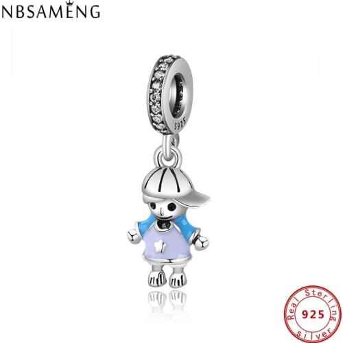 Charm 925 Sterling Silver Enamel Diy Charms Beads Fit Bracelet Womens Necklaces Crystal Jewelry Making