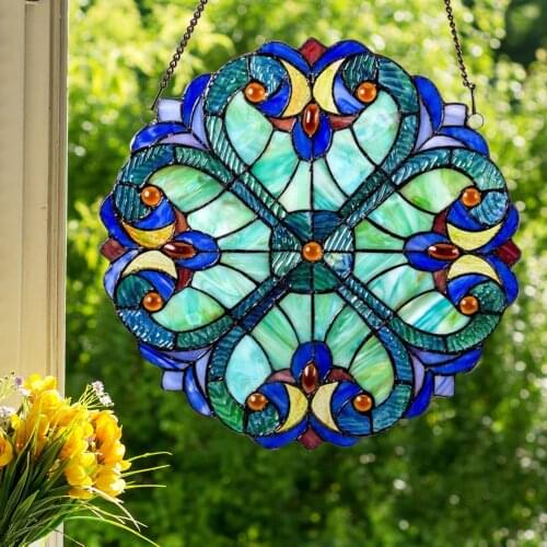 Heart Shaped Window Panel Hangings Wall Decor Tiffany Color Baffle Pendant Office Living Room Bedroom Acrylic Art Decoration