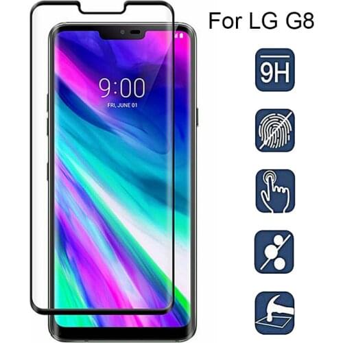 Full cover for LG G8 ThinQ screen protector tempered glas on for LG G8 G 8 LGG8 ThinQ 6.1inch LM-G820N LMG820QM7 case coque film