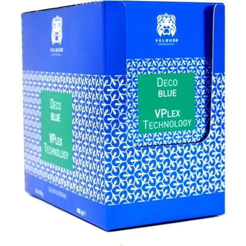 Professional Valquer Decoblue, hair discoloration with Tecnologia Vplex 24x20g (34217)
