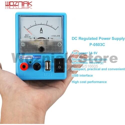 Portable Voltage Regulator Adjustable DC Power Supply With USB Port Phone Repair 5V 3A DC Regulated Power Supply 110V 220V