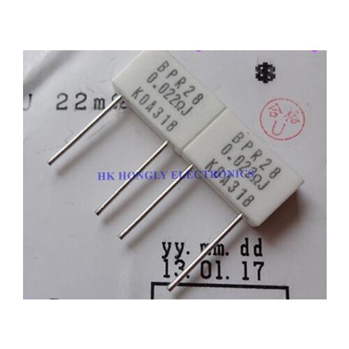 30PCS BPR28 2W 0.022R 0.033R 0.05R 0.1R 0.12R 0.22R 0.022 ohm 0.033 ohm 0.05 ohm 0.1 ohm 0.12 ohm 0.22 ohm Resistor